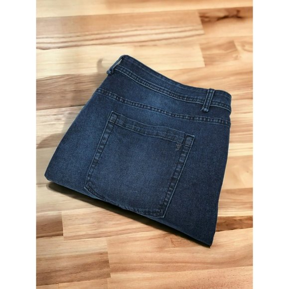 NWT The Perfect Jean NYC Slim Fit Dark Knight Blue Jeans Size 44 X 30 Stretch - Picture 1 of 13